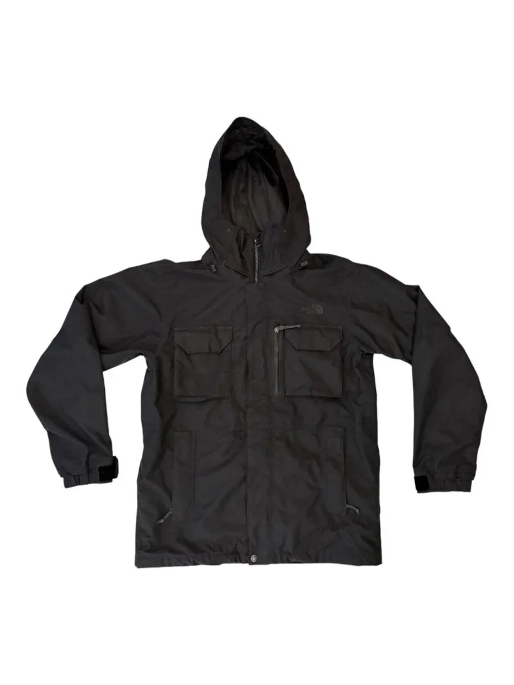 The North Face Men's HyVent Cargo Parka Mountain Jacket Medium Black Fall 2013